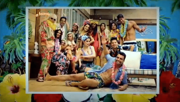 09.out.2015 - Na terceira semana do programa, os participantes se sentiram no Havaí - Reprodução/Record