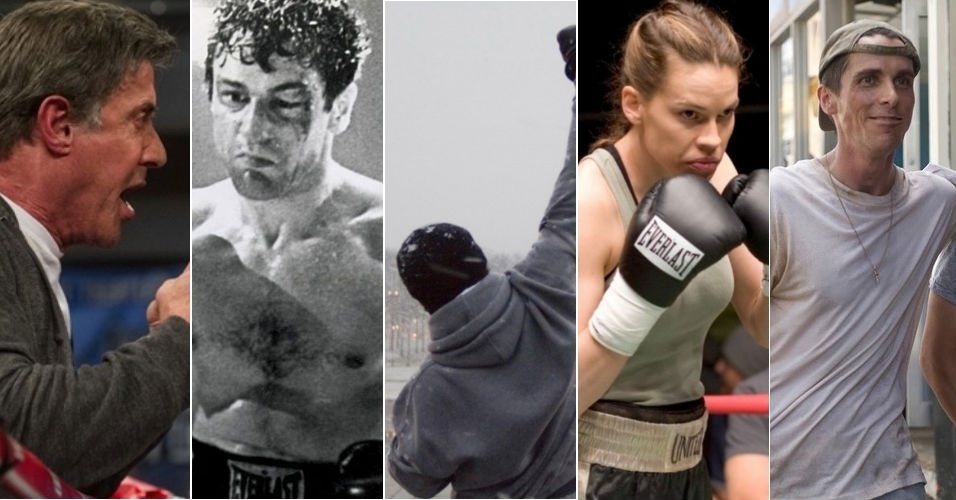 Montagem com imagens de filmes de boxe - Divulgação