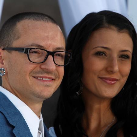 Talinda Bennington ao lado de Chester - REUTERS/Steve Marcus