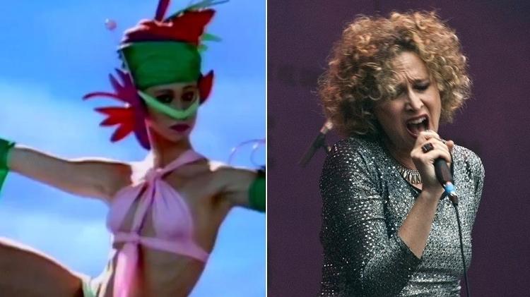 Katia Bronstein em 1987, no "Fantástico", e atualmente - Montagem/Reprodução/TV Globo/Facebook/Katia B - Montagem/Reprodução/TV Globo/Facebook/Katia B