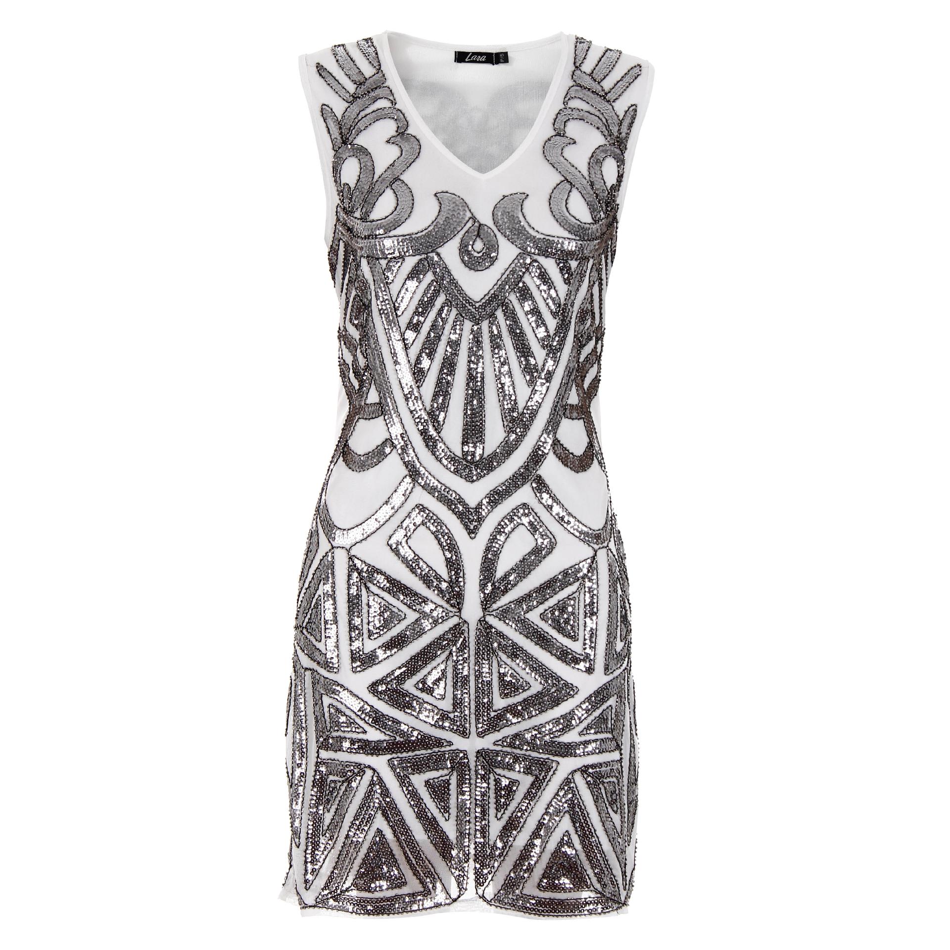 Vestido de chiffon com paetês Lara, R$ 149,99, Passarela, passarela.com.br - Divulgação