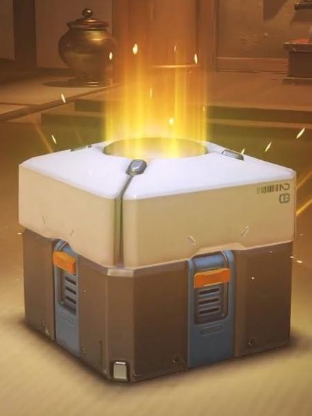 Imagem de loot box (caixa de recompensa) do jogo Overwatch Imagem de loot box (caixa de recompensa) do jogo Overwatch