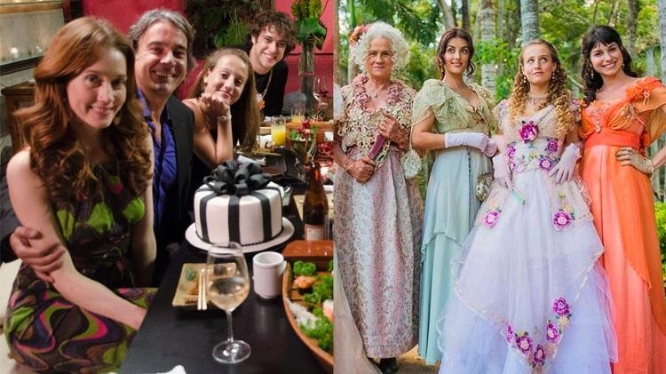 Bruna Griphao em "Avenida Brasil" (2012) e como a romântica Lidia Benedito, em "Orgulho e Paixão" - Divulgação / TV Globo - Divulgação / TV Globo