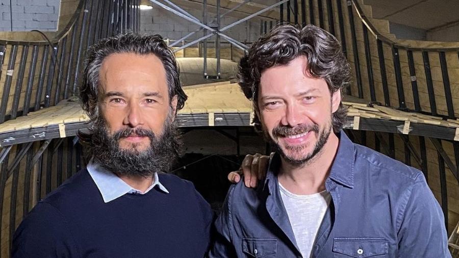 Rodrigo Santoro e Álvaro Morte, de "La Casa de papel", vão estrelar série - Reprodução/Instagram