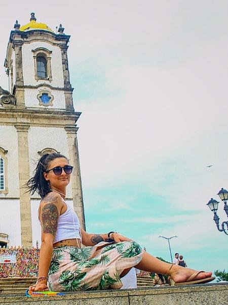Roberta em Salvador, na Bahia - Arquivo pessoal - Arquivo pessoal