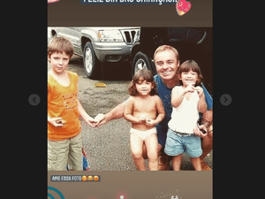 Gugu Liberato e filhos - Reprodução/Instagram - Reprodução/Instagram
