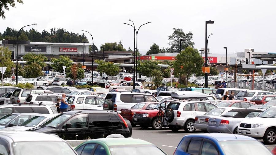 Estacionamento de shopping na Nova Zelândia - Reprodução