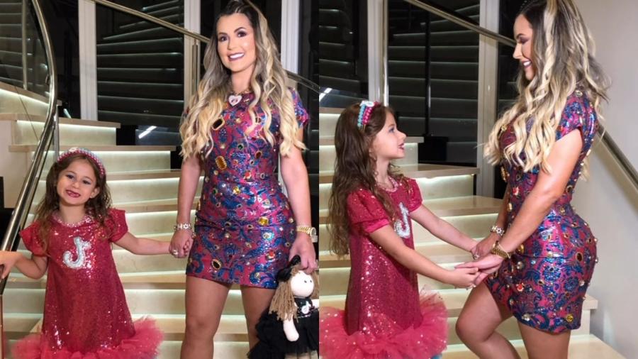 Deolane Bezerra posa ao lado da filha, Valentina, em festa de aniversário - Reprodução/Instagram