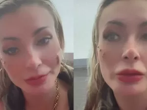 Andressa Urach desabafa sobre treta após atraso em voo: 'Estressada'