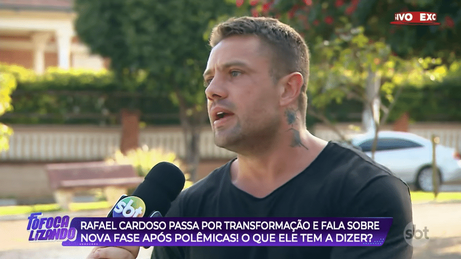 Rafael Cardoso falou abertamente sobre vício em álcool e cocaína ao Fofocalizando - Reprodução/SBT