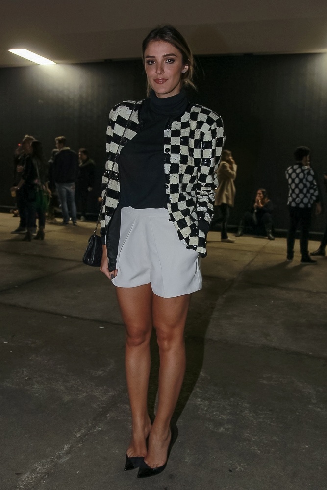 29.abr.2016 - Rafa Brites comparece aos desfiles da São Paulo Fashion Week  - Leo Franco/AgNews