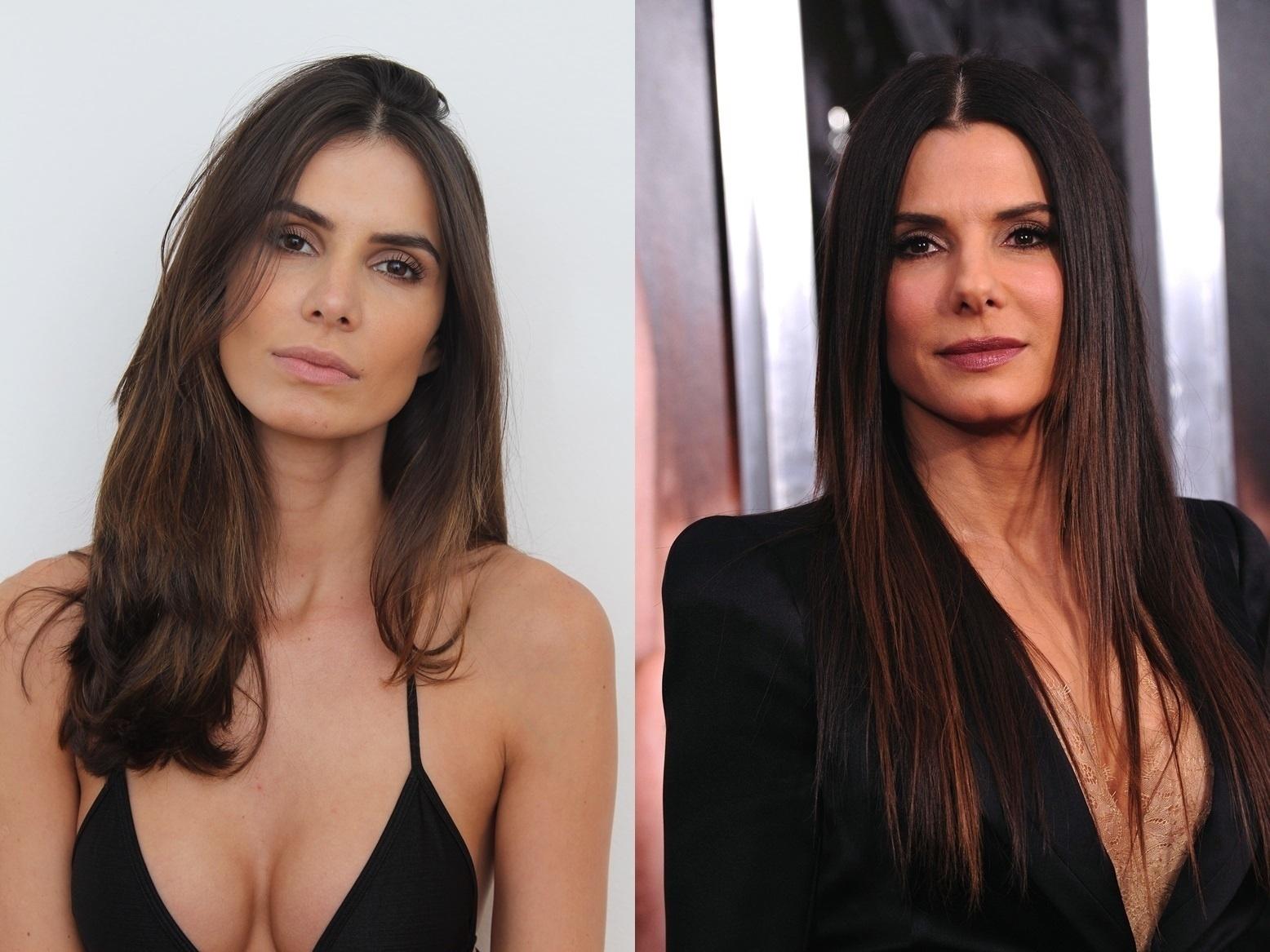 Aos 28 anos, a paulistana não se importa de ser comparada com a estrela dos cinemas e já está acostumada a ser chamada de "Sandrinha" nos estúdios. - Divulgação