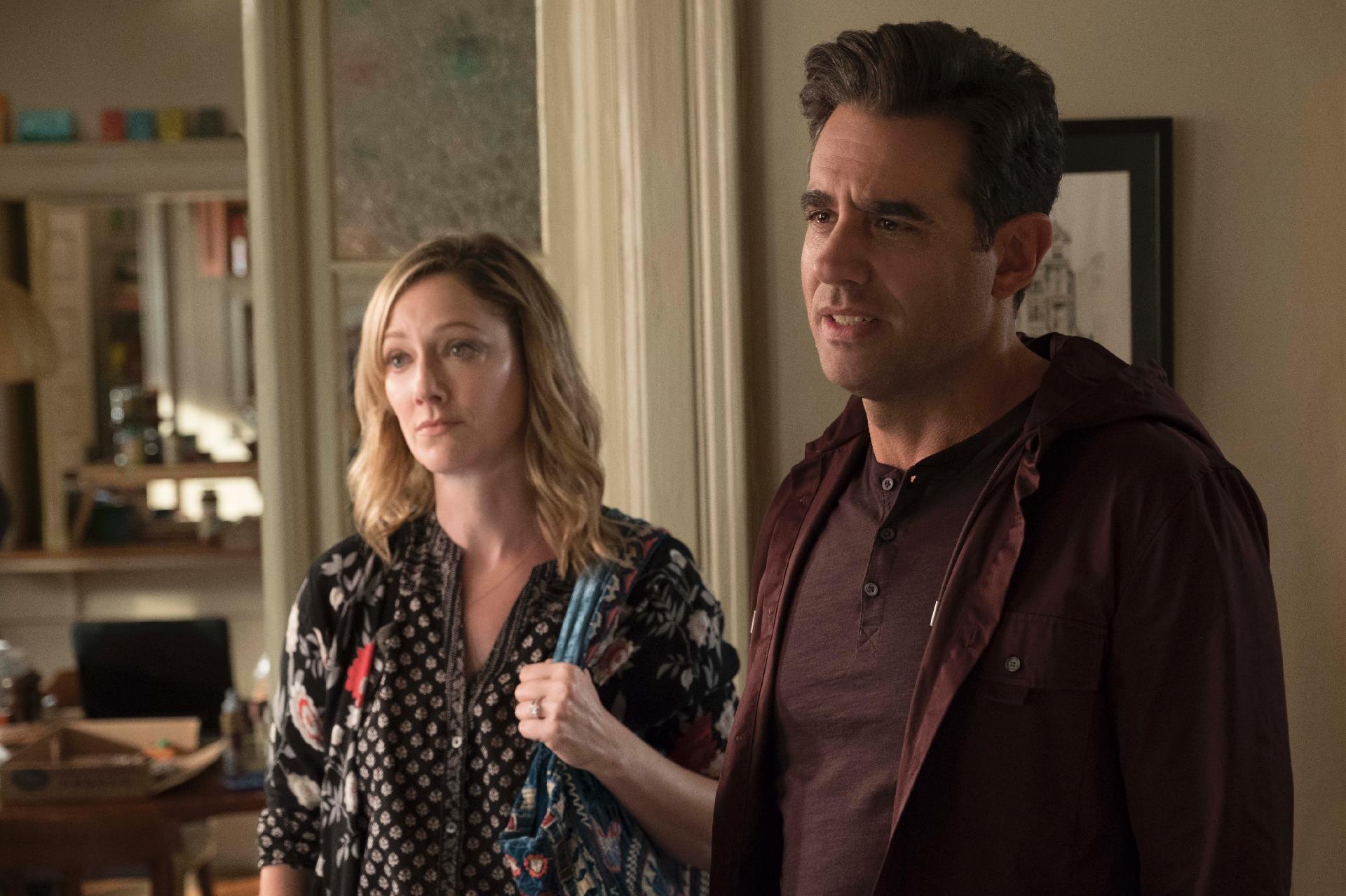 Judy Greer e Bobby Cannavale em cena de  "Homem-Formiga e a Vespa" - Marvel Studios