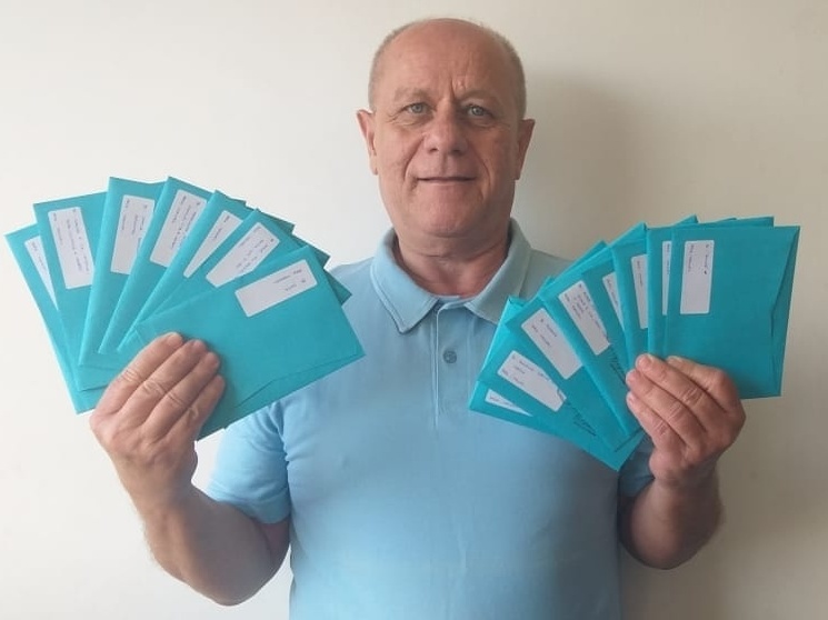 Sem receber visitas, cartas ajudaram Manoel a se recuperar da covid-19