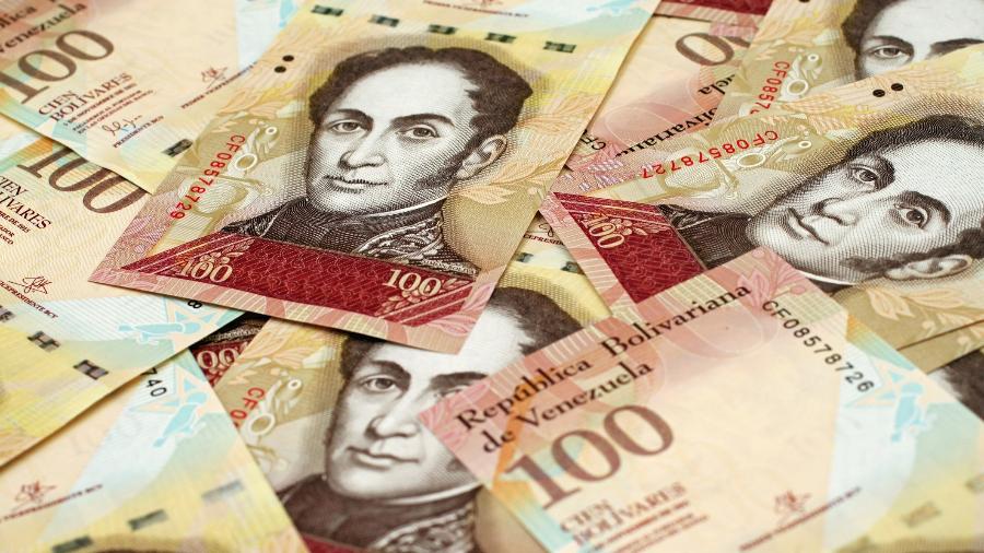 Bolívar, a moeda da Venezuela - Getty Images/iStockphoto