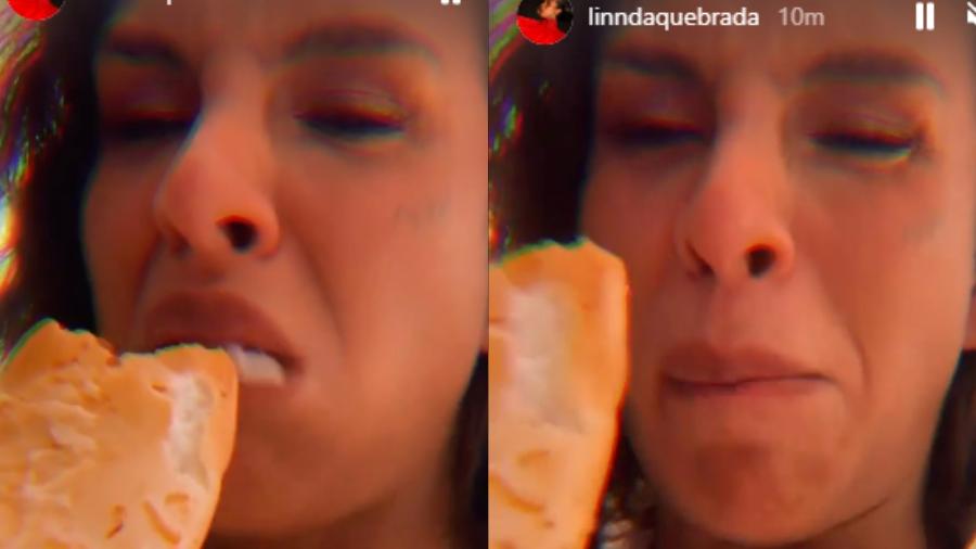 BBB 22: Lina come pão e reclama - Reprodução: Globoplay