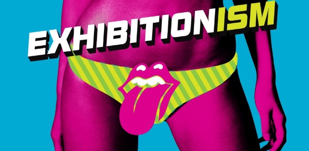 Pôster da exposição "Exhibitionism", dos Rolling Stones, que foi censurado no metrô e nos pontos de ônibus de Londres - Divulgação