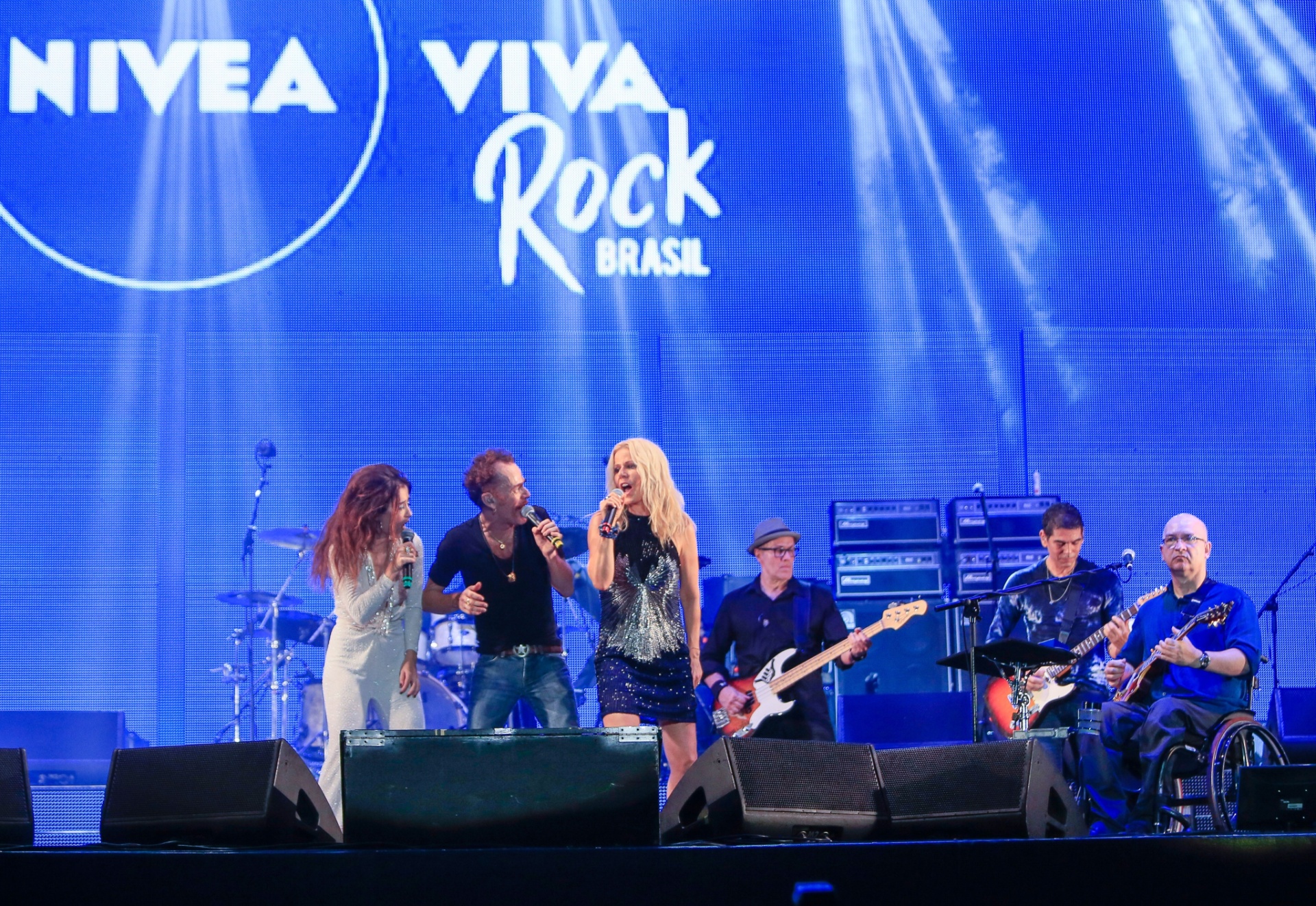 Nando Reis, Paula Toller, Os Paralamas do Sucesso e Marjorie Estiano no Nívea Rock Brasil - Divulgação