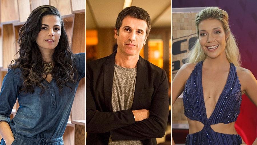 Eriberto Leão, Emanuelle Araújo e Luiza Possi, que estarão no quadro Tal e Qual, do "Domingão do Faustão" - Divulgação/TV Globo/Montagem UOL