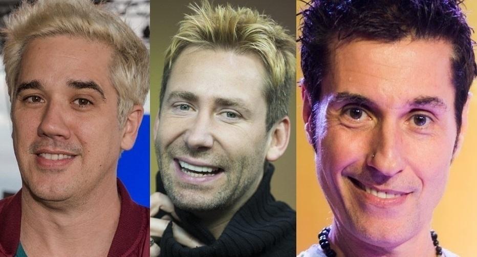 Rogério Flausino, Chad Kroeger e Dinho Ouro Preto - Folhapress/Reprodução/Divulgação/Montagem