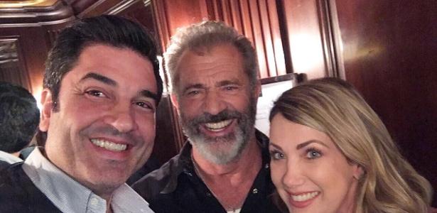 Edu Guedes, Mel Gibson e Érica Reis - Divulgação - Divulgação