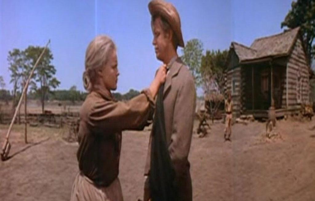 George Peppard e Carroll Baker em cena no faroeste "A Conquista do Oeste" (1962) - Divulgação