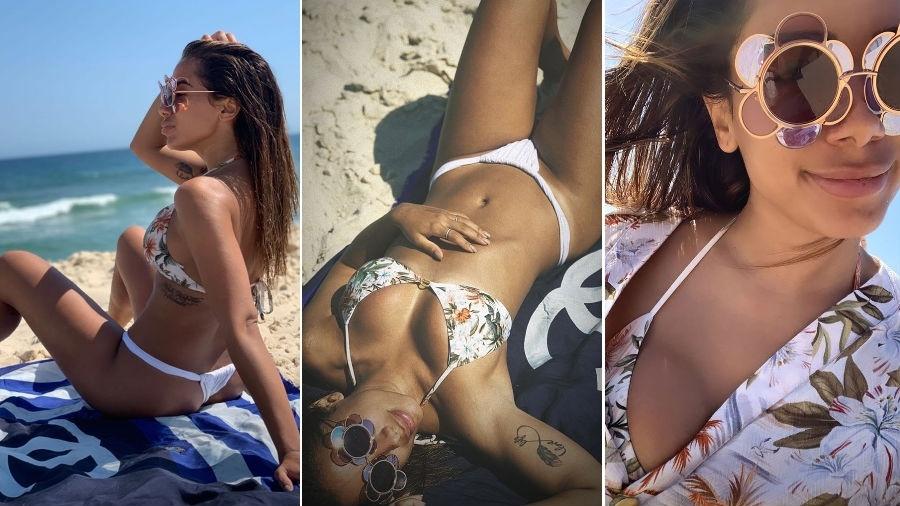 Anitta na praia - Reprodução/Instagram