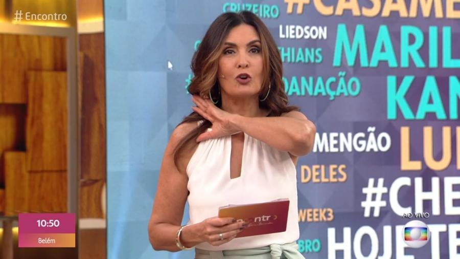 Fátima Bernardes cobria o Reveillón de Copacabana na ocasião - Reprodução/Globo