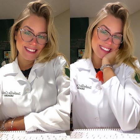 Isabella Cecchi posa com seu jaleto de médica - REPRODUÇÃO/INSTAGRAM