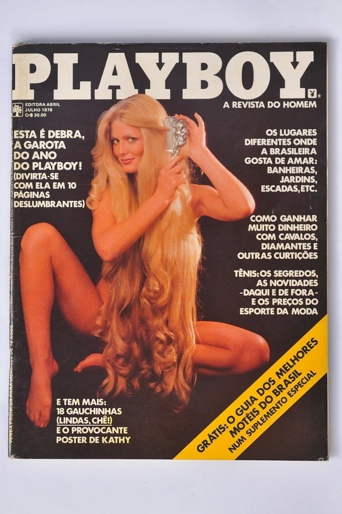 Primeira revista lançada sob o nome "Playboy", com a atriz americana Debra Jo Fondren, em julho de 1978 - Reinaldo Canato/UOL