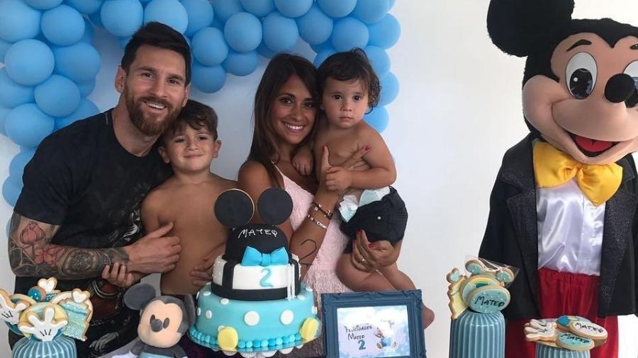 Lionel Messi comemora aniversário do filho Mateo com festa simples - Reprodução/Instagram/leomessi