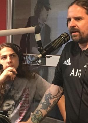 Yohan e Andreas Kisser no programa da 89FM - Divulgação - Divulgação