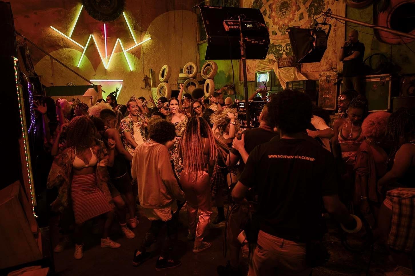 Bastidores da gravação do clipe de Ivete Sangalo com MC Livinho - Divulgação