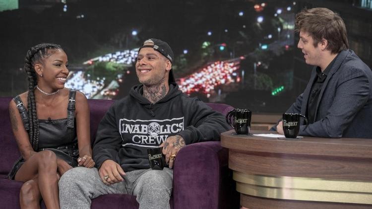 Léo Stronda e Luana Dias participam do "Programa do Porchat" - Edu Moraes/Record TV - Edu Moraes/Record TV