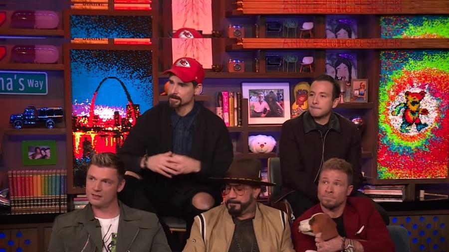 Backstreet Boys durante o programa "Watch What Happens Live com Andy Cohen" - Reprodução
