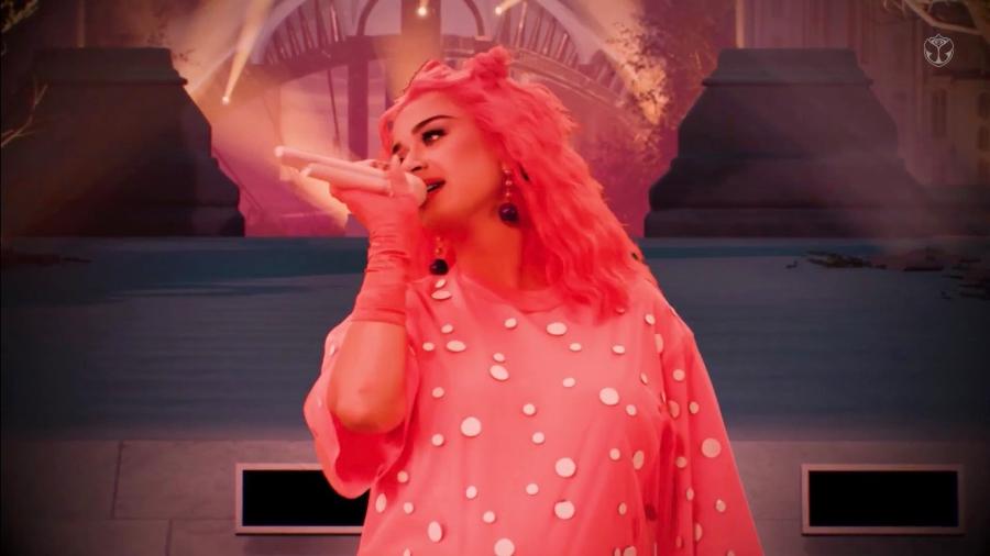 Katy Perry canta no Tomorrowland 2020 - Reprodução