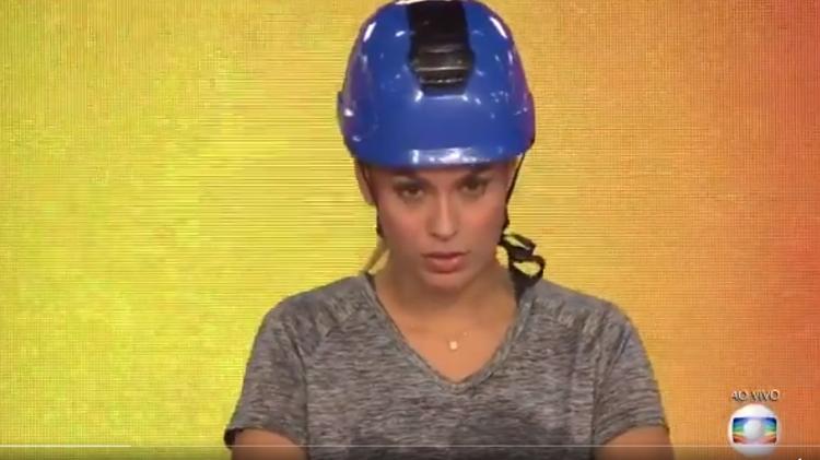 BBB 21: Sarah na prova do líder - Reprodução/globoplay - Reprodução/globoplay