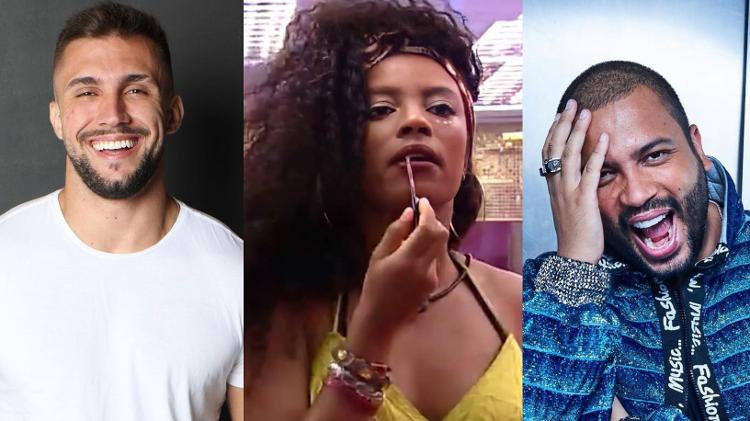 BBB 21: Arthur, Lumena e Projota estão no quinto paredão  - Reprodução/Instagram - Reprodução/Instagram