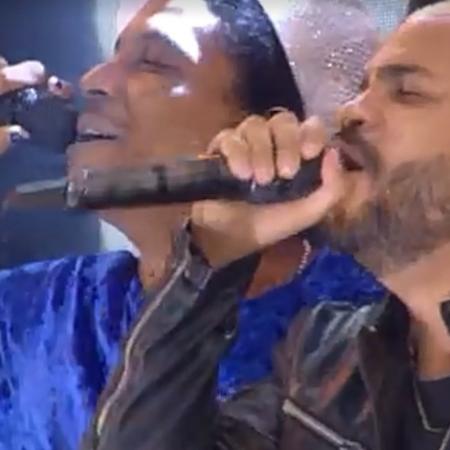 BBB 21: Lucas Penteado canta com Projota - Reprodução/Globoplay - Reprodução/Globoplay