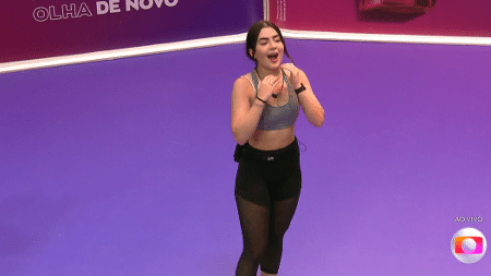 BBB 22: Jade comemora após vencer a prova do líder - Reprodução/Globoplay - Reprodução/Globoplay