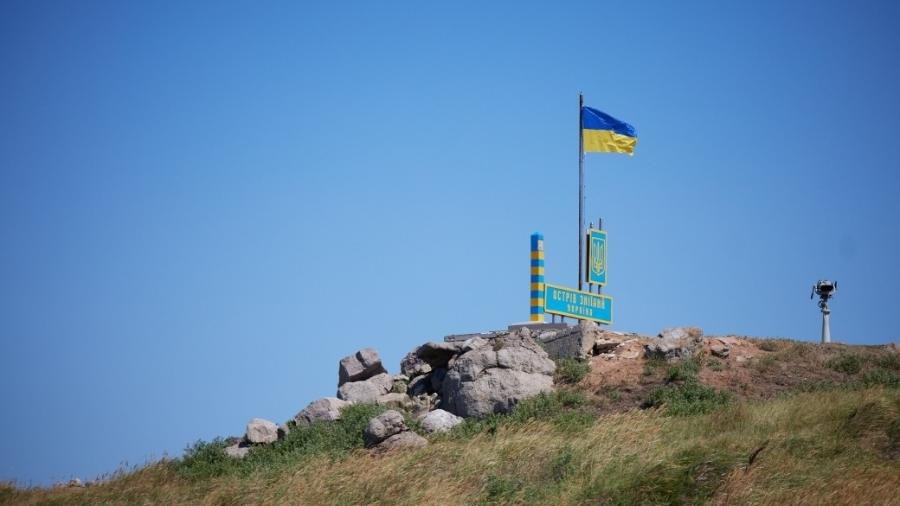 Ilha das Serpentes, na Ucrânia - Reprodução/Presidência da Ucrânia