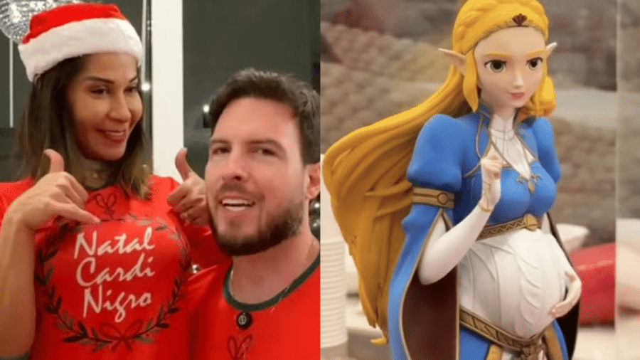 Maíra dá de presente de Natal ao marido uma escultura da princesa Zelda - Reprodução/Instagram