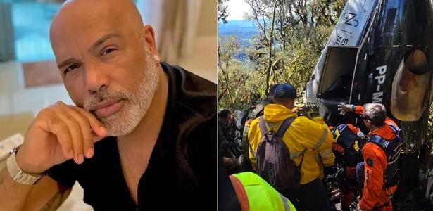 Messagem decisiva ajuda a encontrar helicóptero que caiu em Santa Catarina