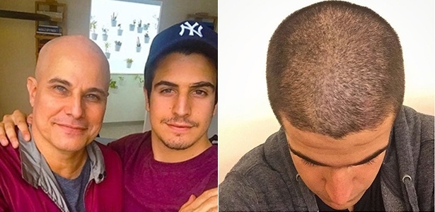 Enzo Celulari raspa o cabelo em homenagem ao pai, Edson Celulari, que luta contra o câncer - Reprodução/Instagram/enzorcelulari