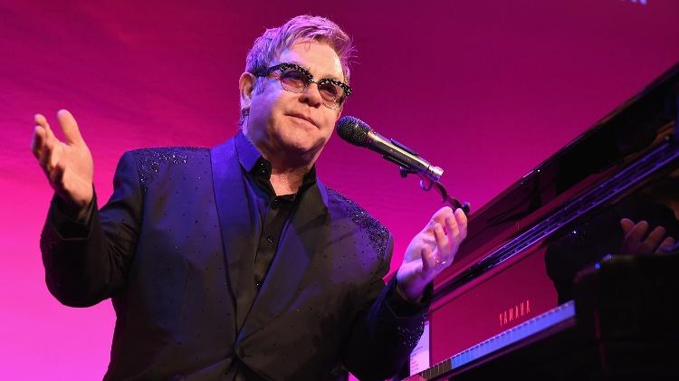 O cantor e compositor Elton John - Getty Images - Getty Images