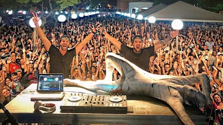 Marcelo Zangrandi e DJ Rodrigo Mila se apresentam na Open Farra - Reprodução/Instagram/mazangrandi - Reprodução/Instagram/mazangrandi