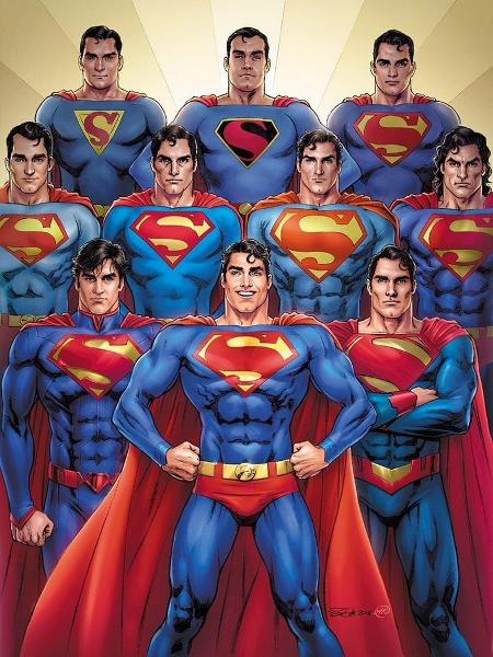 Edição especial de número 1000 das HQs do Superman - Reprodução - Reprodução