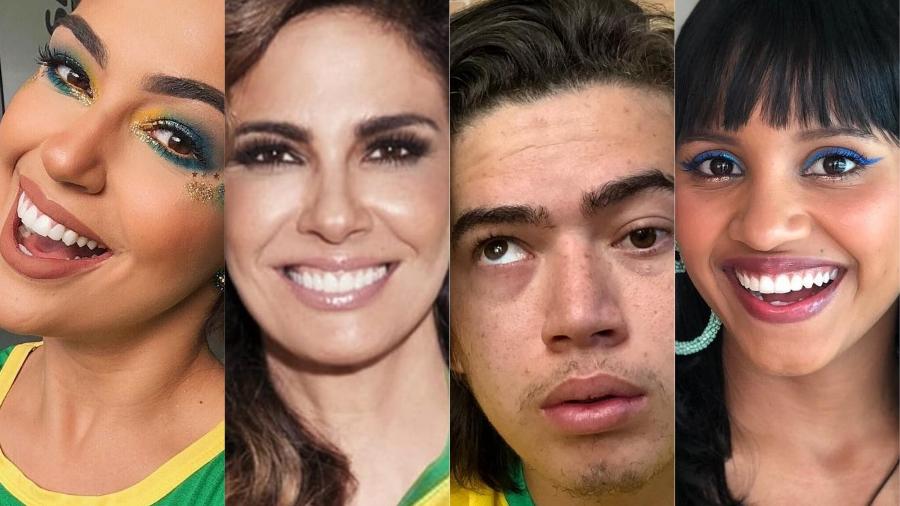 Famosos torcem para seleção brasileira sem deixar de comentar o jogo no Twitter - Montagem/Instagram