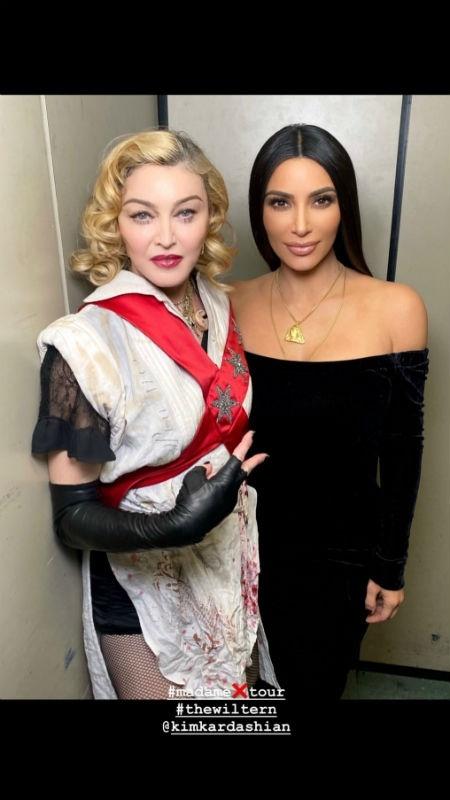 Madonna e Kim Kardashian - Reprodução/Instagram