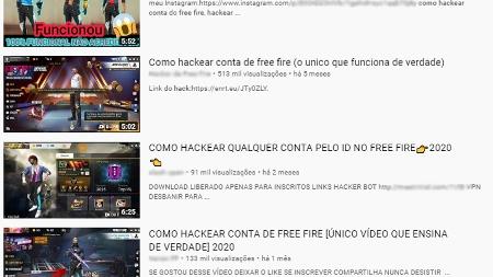 Como hackear contas free fire